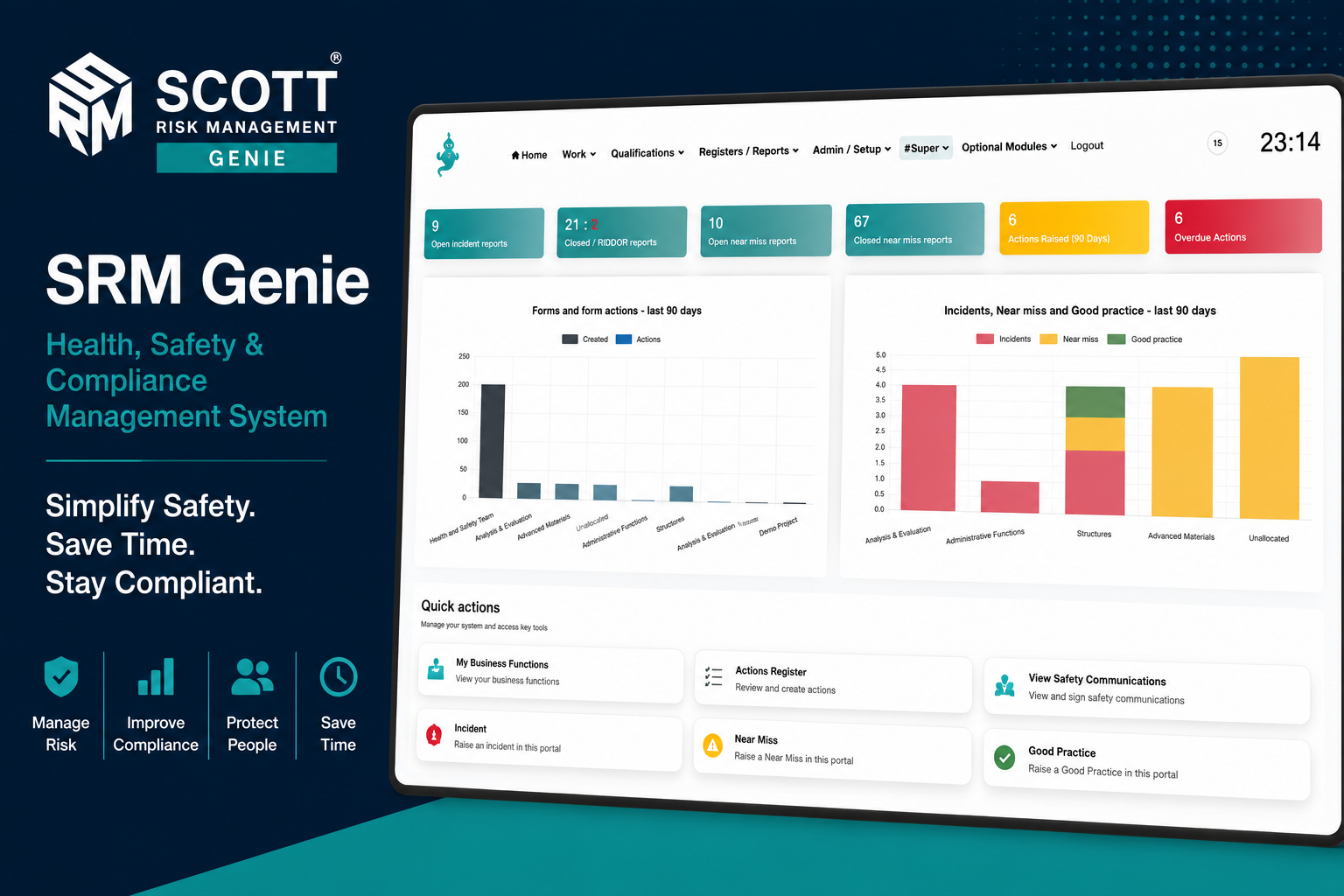 SRM Genie | Health & Safety Compliance Management Software UK